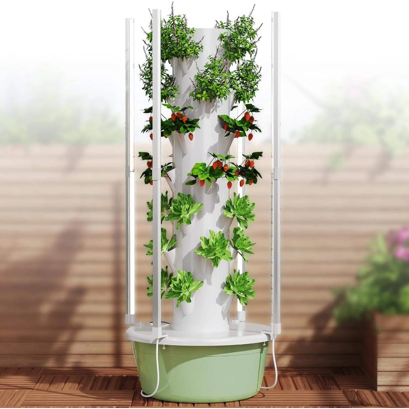 Hydroponic Growing Kit System  - đánh giá và giá Hydroponic Tower Planter