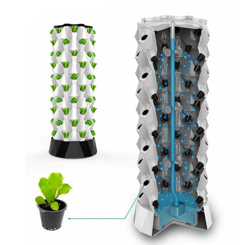 Vertical Grow Tower, Pineapple - đánh giá và giá Hydroponic Tower Planter