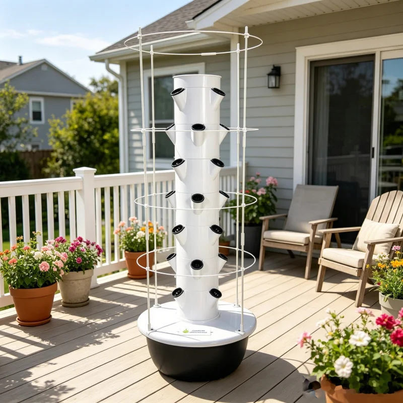 5 Layer Spacetree Vertical Hyd - đánh giá và giá Hydroponic Tower Planter