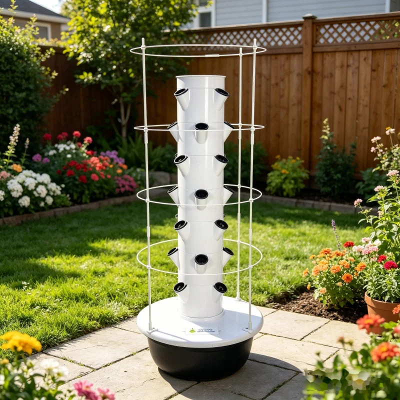 5 Layer Spacetree Vertical Hyd - đánh giá và giá Hydroponic Tower Planter