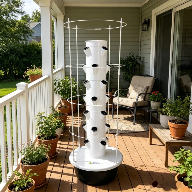 9 Layer Hydroponic Tower Garde - đánh giá và giá Hydroponic Tower Planter