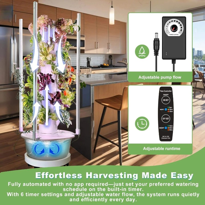 Hydroponic Growing Kit System  - đánh giá và giá Hydroponic Tower Planter