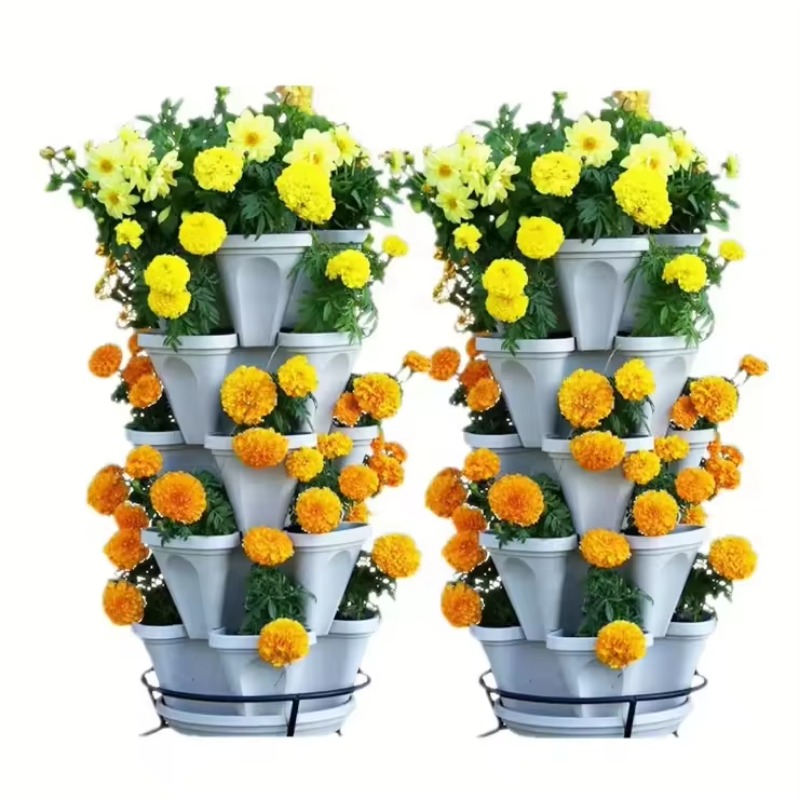 5-tier Self Watering Stacking  - đánh giá và giá Hydroponic Tower Planter