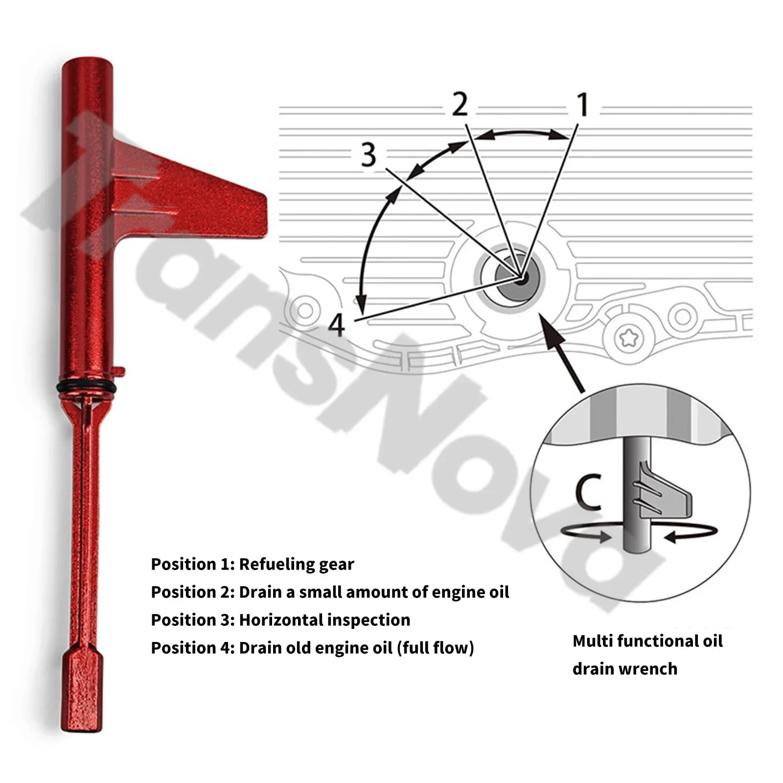 TransNova 725.0 Transmission O - đánh giá và giá Drain Filler Kit